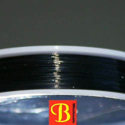 Staaldraad, zwart, 100 meter (0,45 mm) - Click Image to Close
