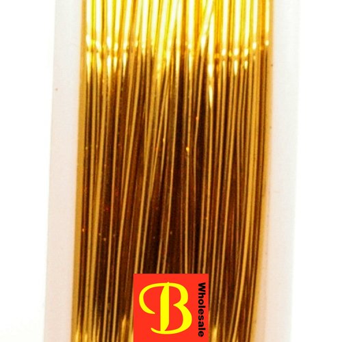 Wire Wire, 10 meter, goud - Click Image to Close